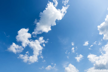 blue sky with cloud