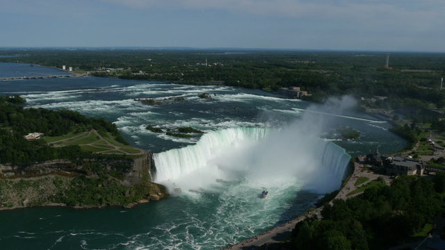 niagara horseshoe falls top view from skylon tower  4k UHD