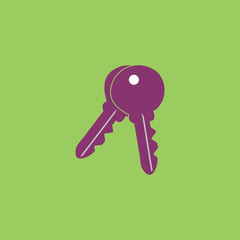 Keys sign icon. Unlock tool button