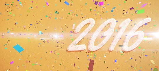 Composite image of new year graphic