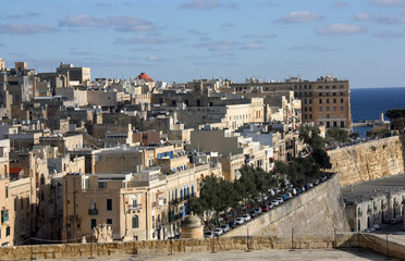 Malte, remparts et toits de La Valette