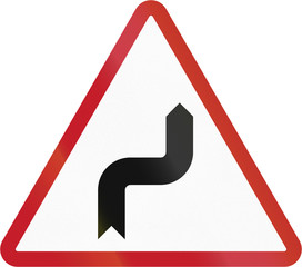 Road sign in the Philippines - Reverse Turn