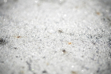 Frozen Metal Surface