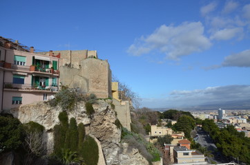 Fototapeta na wymiar View of the city of Cagliari, Sardinia, Italy