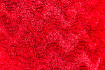 red faux fur texture background