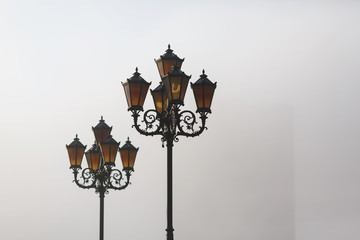 Lantern in the fog