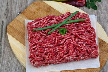 Minced beef meat
