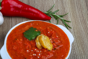 Spanish traditional soup - Gazpacho