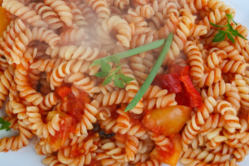 Pasta with tomato