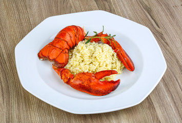 Risotto with lobster