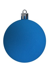 Fabric blue texture christmas ball