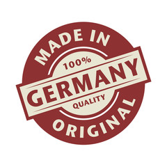 Abstract stamp or label with the text Made in Germany