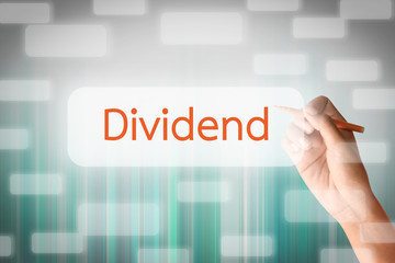 Human hand write on the screen