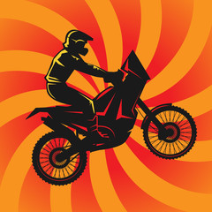 Motocross abstract background