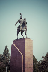  Monument Epic of Manas on Ala-Too Square. Bishkek