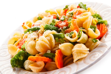 Orecchiette pasta and vegetables 