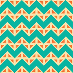 Vector modern seamless colorful geometry chevron lines pattern, color  abstract geometric background, trendy multicolored print, retro texture, hipster fashion design