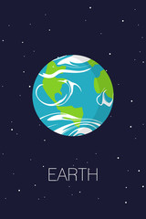 Naklejka premium Earth