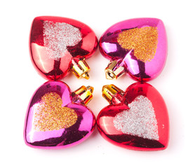 Christmas toys isolated on white background