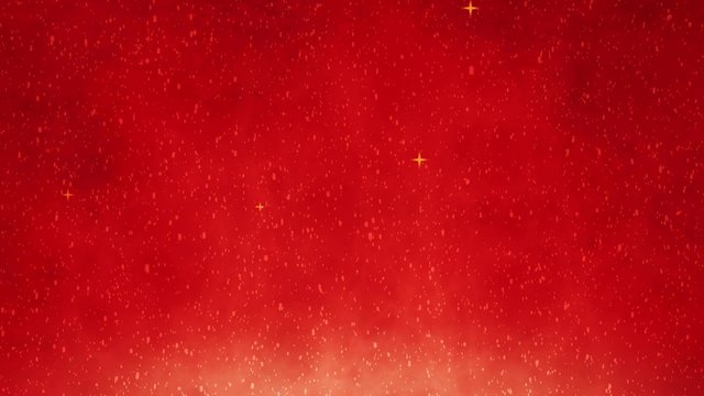 red christmas background with snowfall