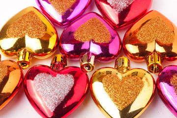 Christmas toys isolated on white background