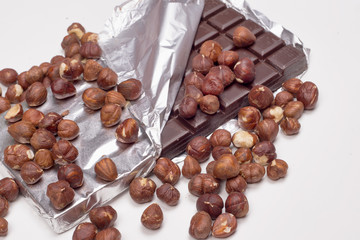 Chocolate and hazelnuts
