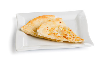 Two slice of cheese pizza