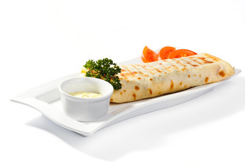 Shawarma on a plate