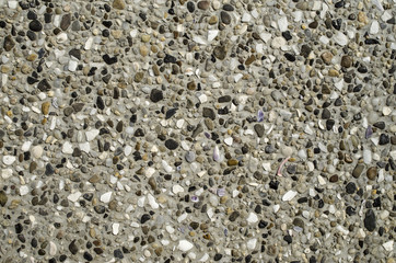 Naklejka premium Mosaic from small pebble closeup