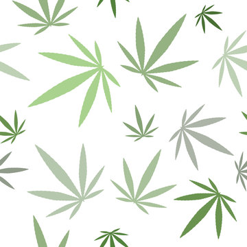 cannabis leaves seamless pattern