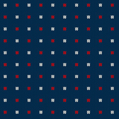 Winter Holiday Sweater Design. Seamless Knitted Pattern