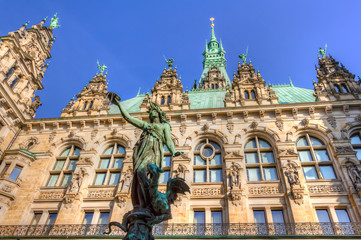 Fototapeta premium Hamburger Rathaus