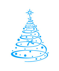 Weihnachtsbaum mit Kugeln