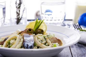salad with couscous