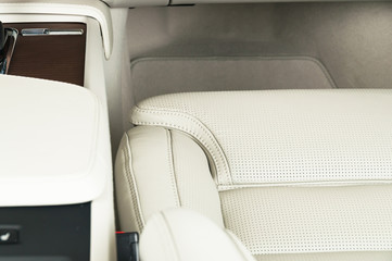 Leather car seats. 