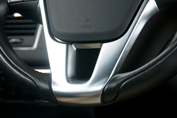 Obraz premium Part of steering wheel