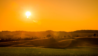 Fototapeta na wymiar Tuscan sunset