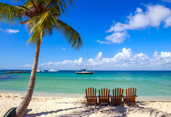 Caribbean beach in Dominican Republic