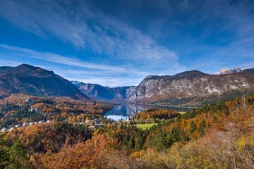 Mountain Lake in Autumn - Lake Bohinj