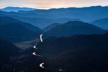 kuşbakışı  dağlık alanlar
