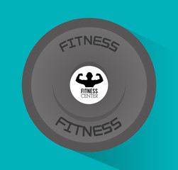 Gym and fitness icons design 