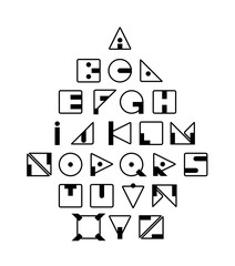 Geometric Retro Typeface