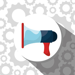 bullhorn megaphone  graphic design