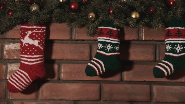 Multi-colored socks for Christmas gifts