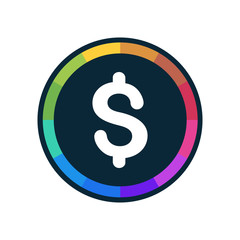 Fototapeta premium Colorful Web-Button