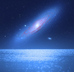 Andromeda rising over horizon.