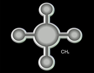 CH4, metan