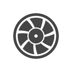 Obraz premium Exhaust fan vector icon