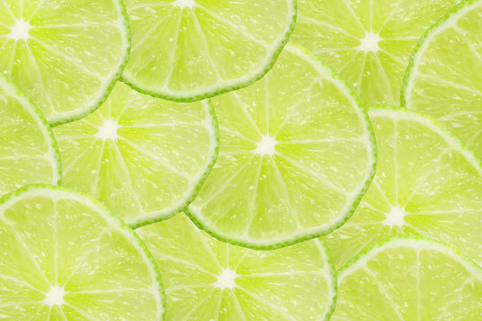Lime slices texture.