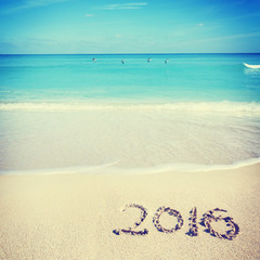Celebrating 2016 on a tropical beach